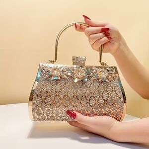 Elegant Gold and Silver Clutch
